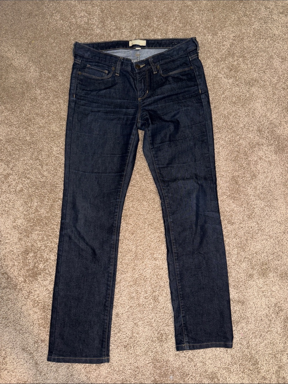 Banana Republic Straight Leg Dark Wash Stretch Denim Jeans Womens 29 Vintage